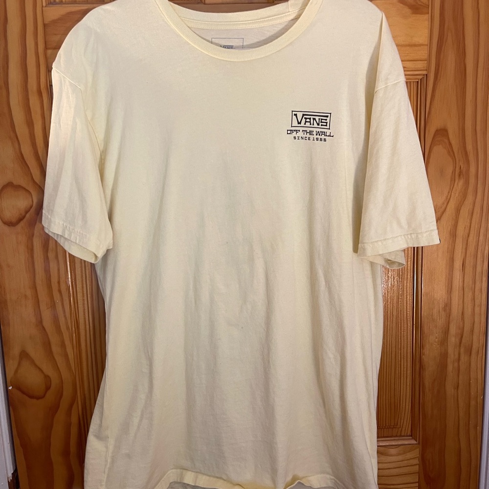 Yellow large Vans graphic tee